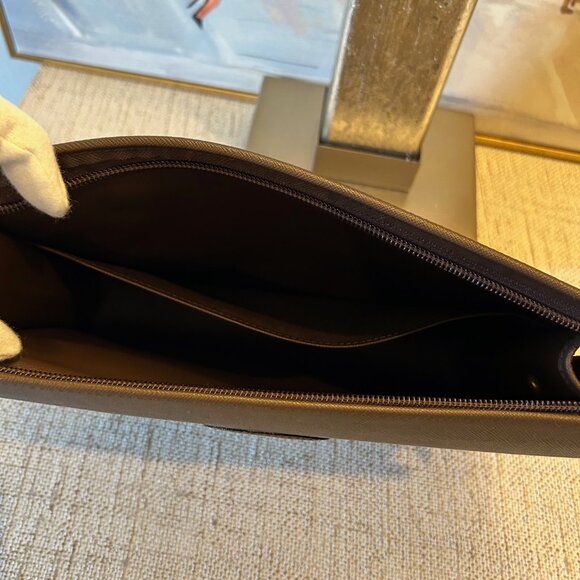 Burberry Canvas & Leather Clutch - Picture 9 of 11